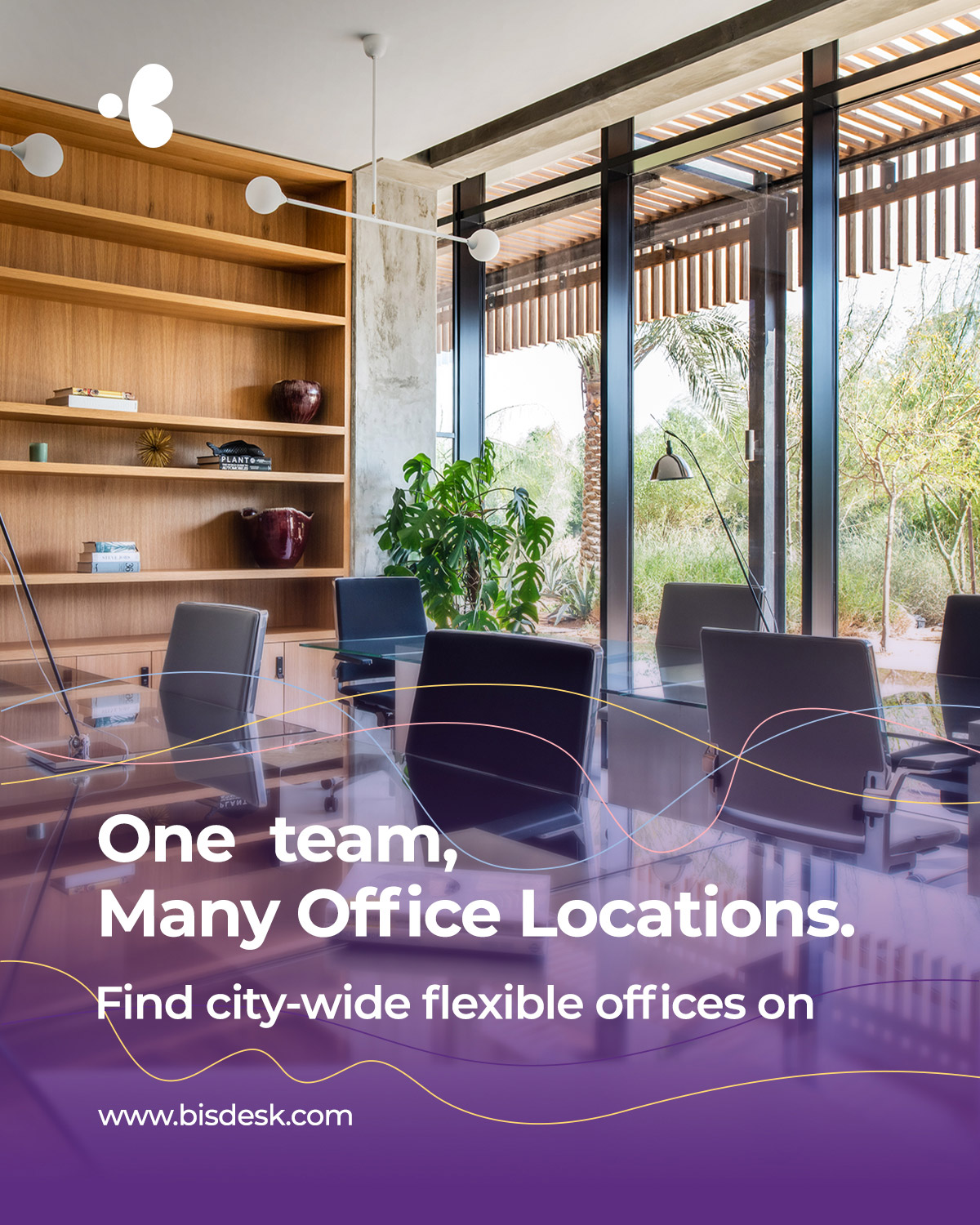 Coworking and office space campaign design by Creative Manda, Dubai